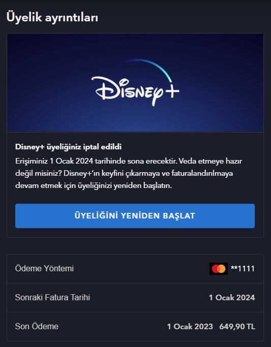 Disney Plus Fiyat